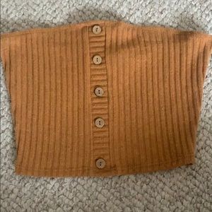 Sweater material tube top